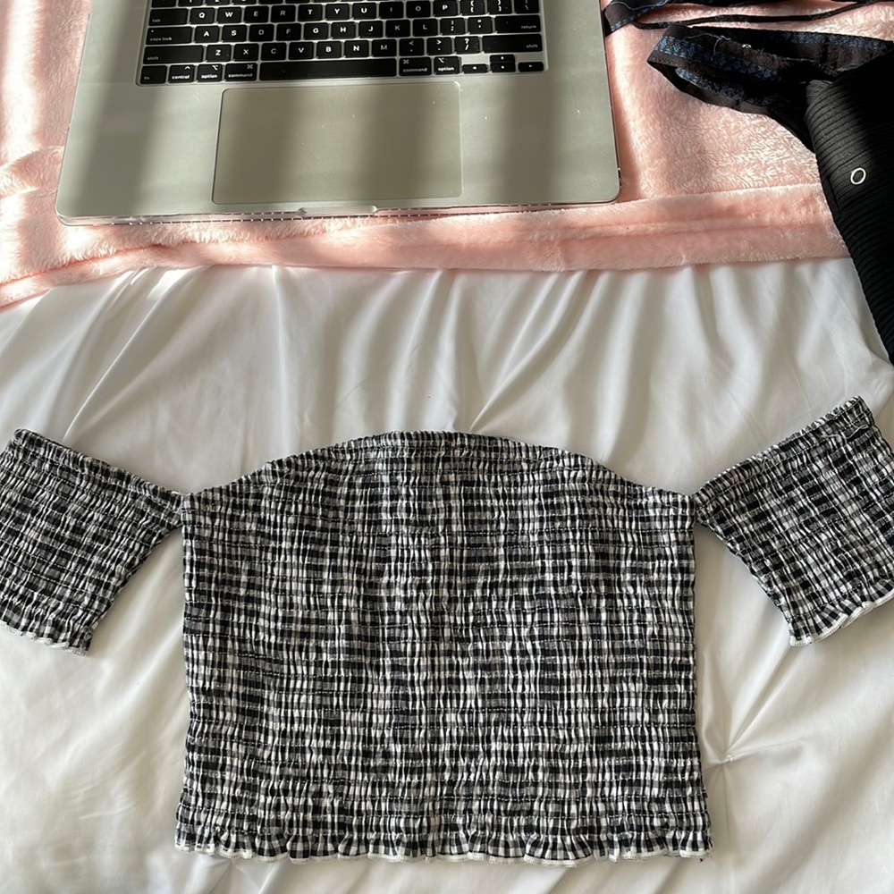 Off the shoulder crop top